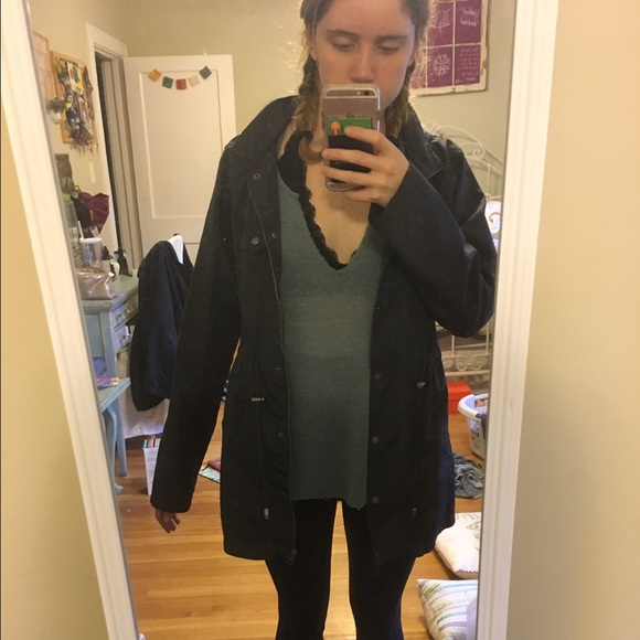 Navy Raincoat