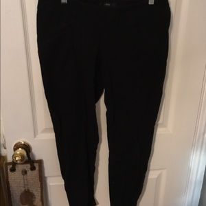 Black Cropped Dress Pants and Polka Dot Tank