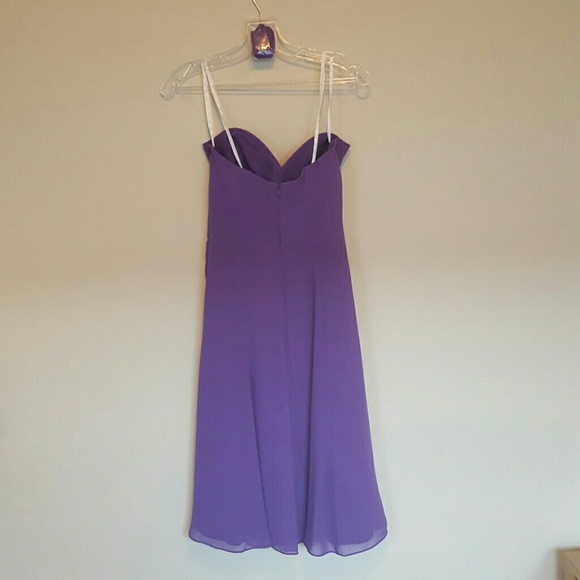 Strapless purple dress - Picture 2 of 2