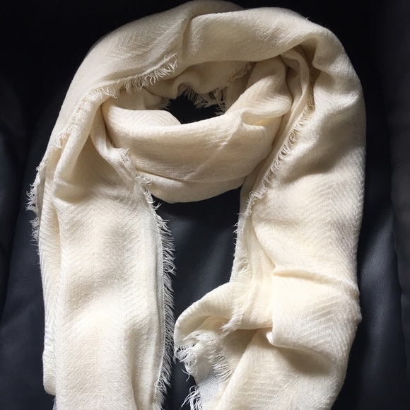 Beautiful soft cream scarf.