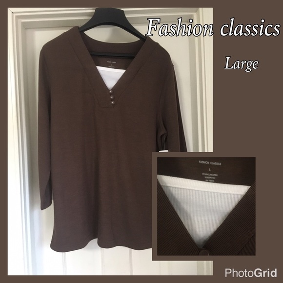 NWT! Fashion classics. Long sleeve shirt