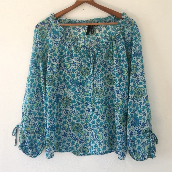 Will Smith, Sheer Boho Peasant Blouse