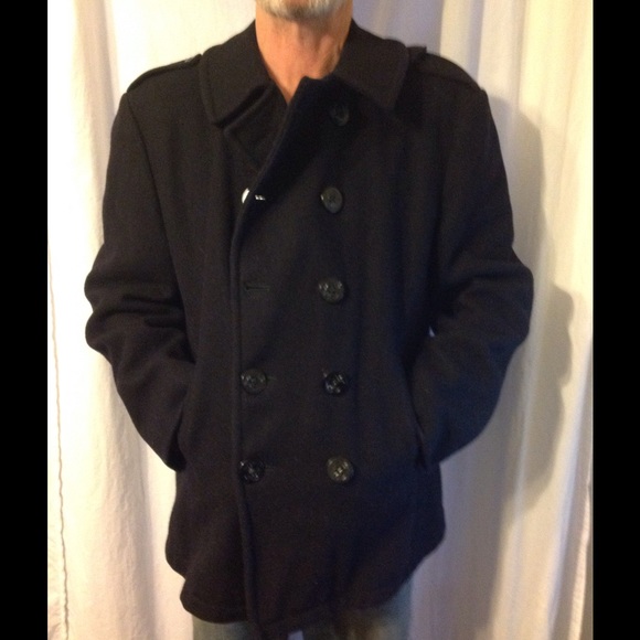 Vintage Other - Vintage Navy Men's Peacoat 44