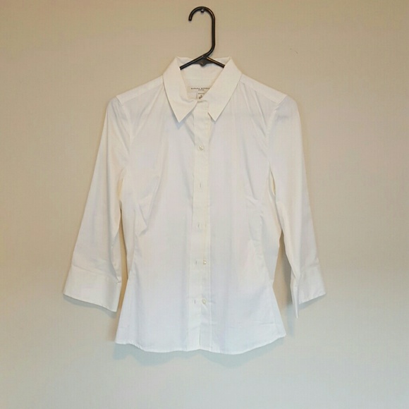 Banana Republic white button up shirt
