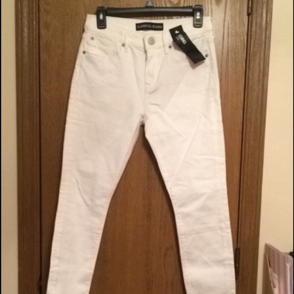 Express White Midrise Leggings Size 4short