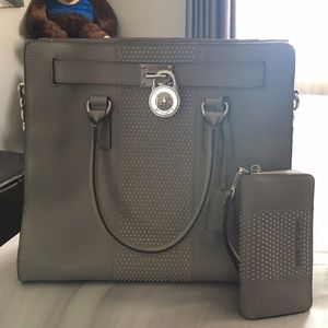 Michael Kors shoulder bag with matching wallet.