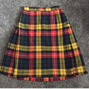 Vintage plaid skirt