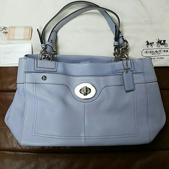 Coach pastel purple coach tote handbag