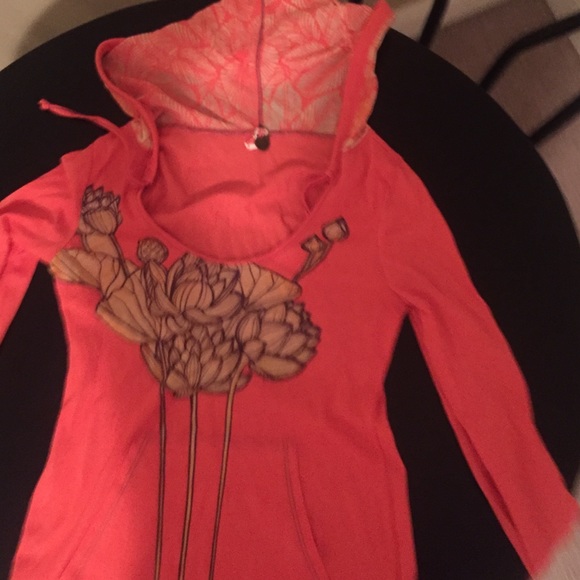 Free People Tops - Free people Long sleeve hooded shirt