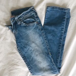 True Religion straight leg jeans, straight hem