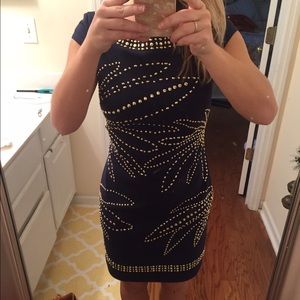 Lilly Pulitzer gold studded dress size 0