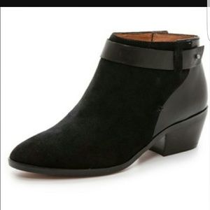Madewell Charlie suede and leather booties
