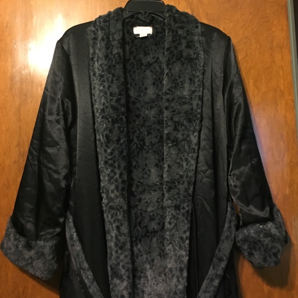 Long Faux Fur Robe