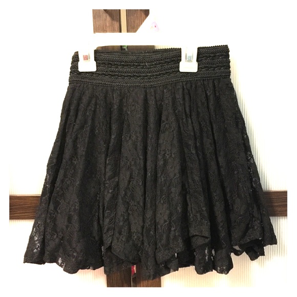 Girls justice black skirt