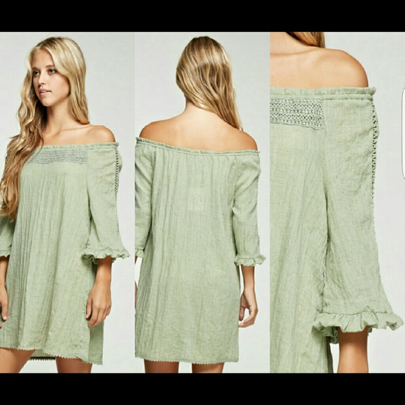 Hippie love smock dress in Ivory - Picture 2 of 3