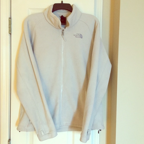 Light Gray North Face Zip Up -- Women's XL