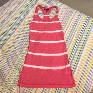 Gap Pink & White Striped Tank Top