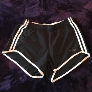 Black Saucony PE Running Shorts