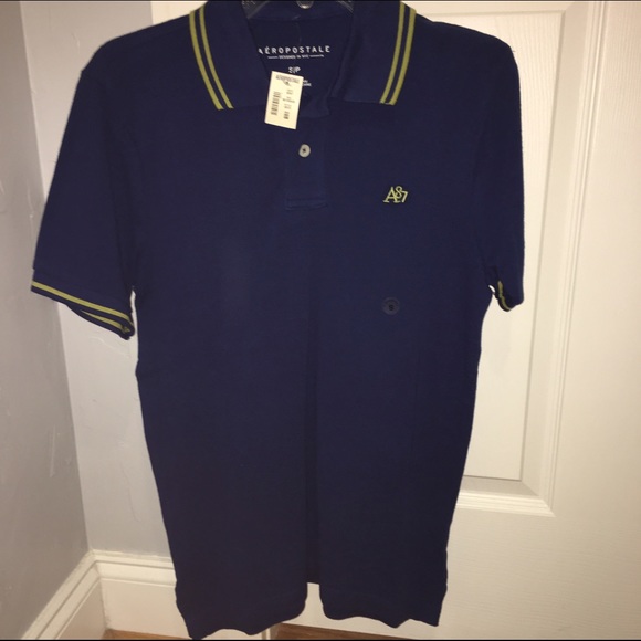 youth's blue collar shirt