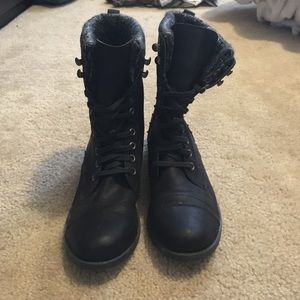 Black boots