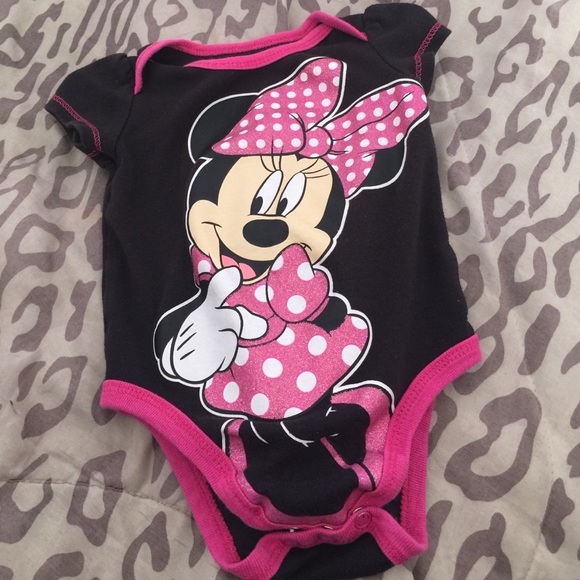 Black Minnie Mouse Onesie!!