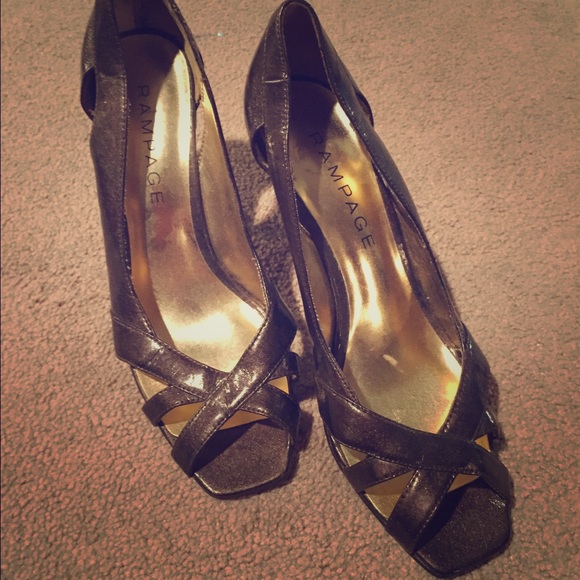 Rampage Metallic Heels