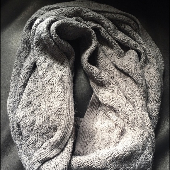Lightweight gray infinity scarf