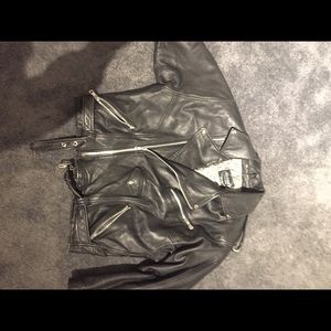G-eazy style leather jacket 1980s vintage