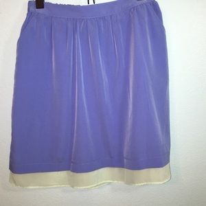 NWOT. Periwinkle and sea foam green skirt