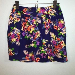 Floral multicolored skirt