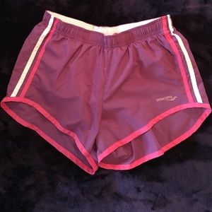 Purple Saucony PE Running Shorts