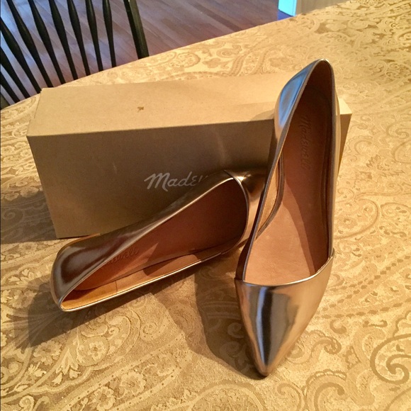 Brand new! Madewell Mira Metallic shoe.