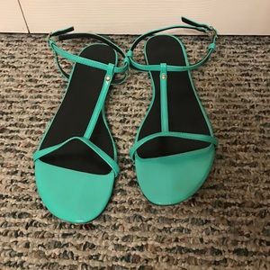 Blue sandals