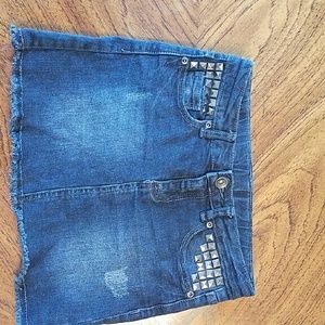 sold...Total Girl studded Jean skirt