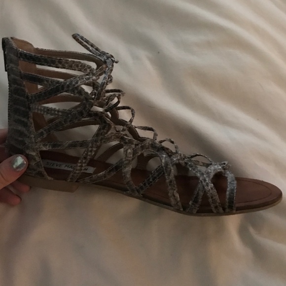 Steve Madden Snakeskin Gladiator Sandals
