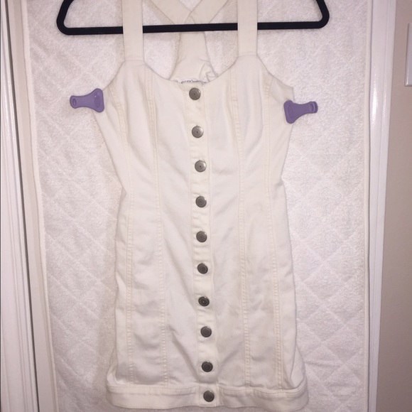 Bcbgeneration White Button Down Dress - image 3
