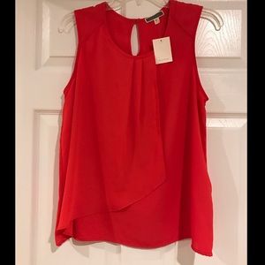 🍊Orange flowy short sleeve shirt🍊