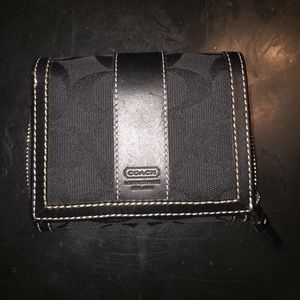 Monogram C Coach wallet