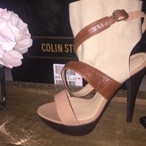 Colin Stuart Stiletto cuffed sandal