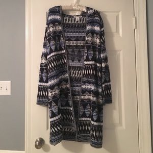 Hooded cardigan