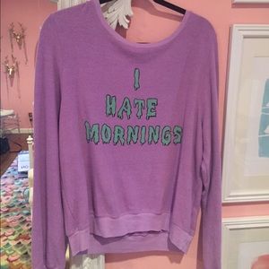 Wildfox Purple Pullover