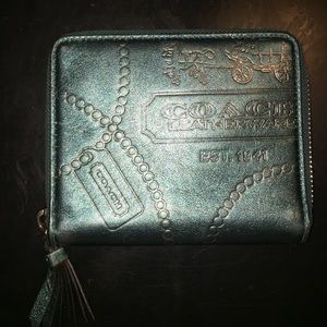 Teal Coach wallet