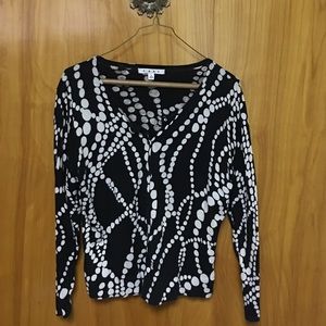 Fun black and cream cabi cardi!