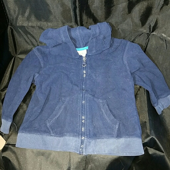 100% Polyester  Navy Blue hoodie  jacket