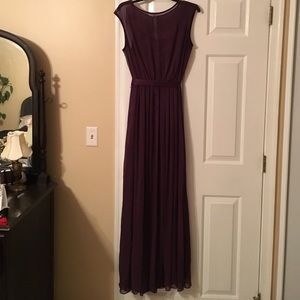 Plum Bridesmaid/ Gown