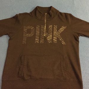PINK halfway zip sweatshirt