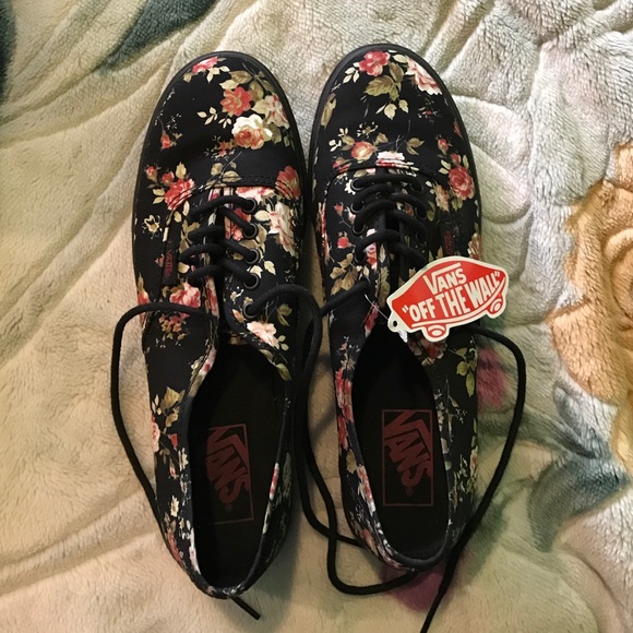 Brand new floral vans