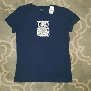 J. Crew owl tee