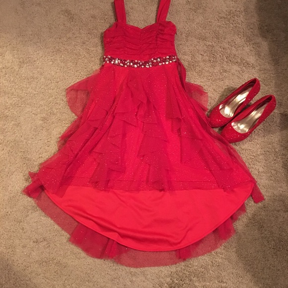 Formal dress with low' heels women's size 6