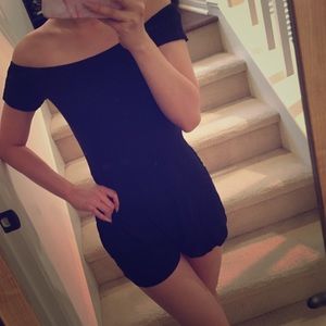 Missguided petite Bardot jersey romper